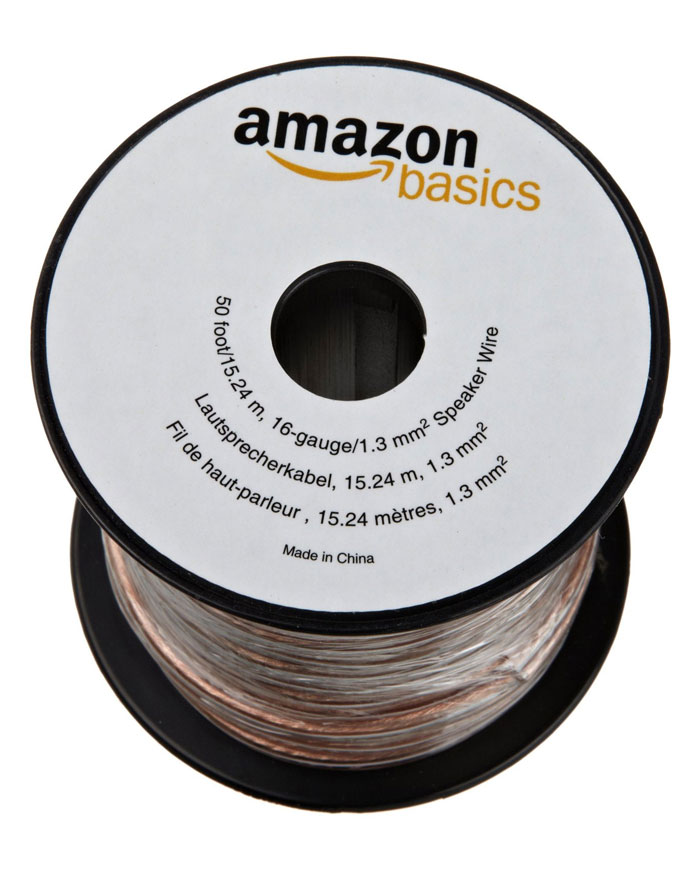 AmazonBasics 16Gauge Speaker Wire 1.3 mm² 15.24 m Amazon.co.uk
