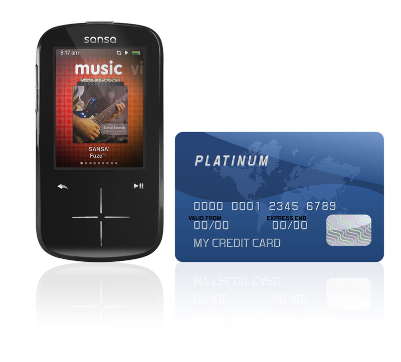 Lecteur MP3 SanDisk Sansa Express 2 Go - Noir SDMX7-2048-A18 - NEUF Avec Bande