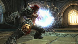 War using an magical ability on an enemy in 'Darksiders'