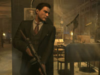Vito with a Tommy gun in Mafia II