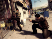 Teaming up with another character in Mafia II