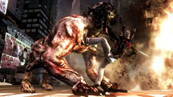 Battling against mutated beast in 'Prototype'