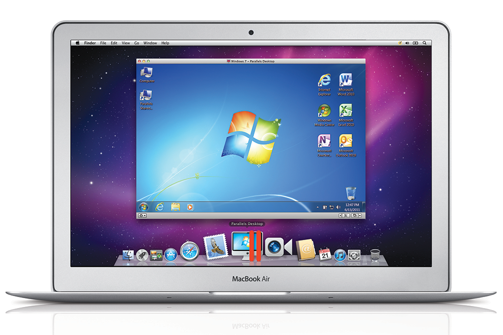 windows 7 on macbook air parallels