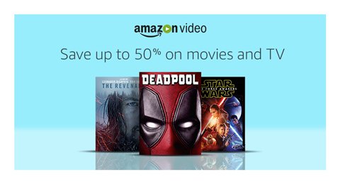 Save up to 50% on great movies and TV today only