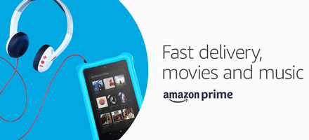 Fast delivery, movies and music with Amazon Prime