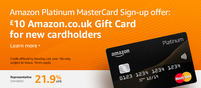 Amazon Platinum MasterCard Sign up offer