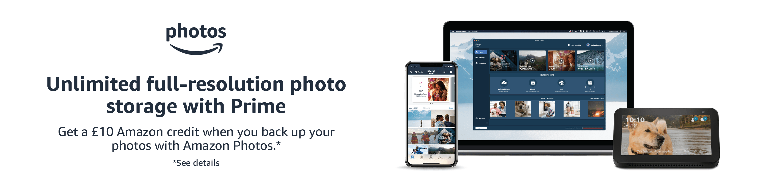 Amazon.co.uk: Get a £10 credit with Amazon Photos