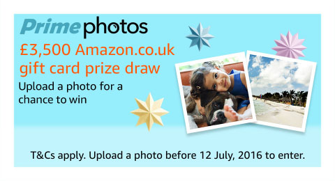 Upload for a chance to win &pound;3,500 in Amazon gift cards