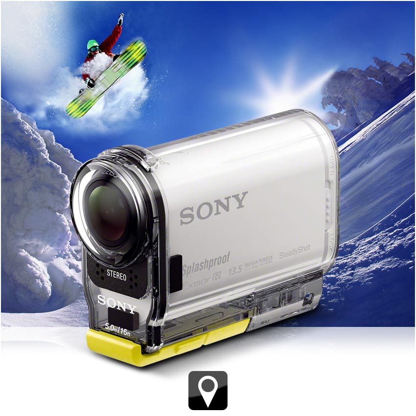 Sony AS100VR Splashproof Action Camera with Live View Remote Amazon.co