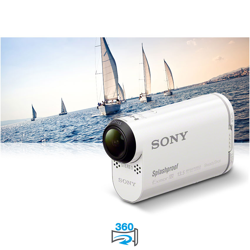 Sony AS100VR Splashproof Action Camera with Live View Remote Amazon.co