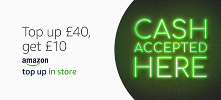 Get a £10 promo code with your first Top Up In Store
