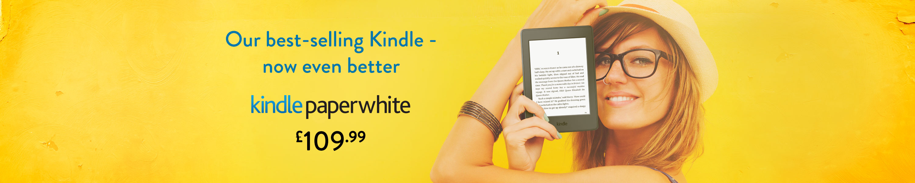 Kindle Paperwhite - our best-selling Kindle - now even better
