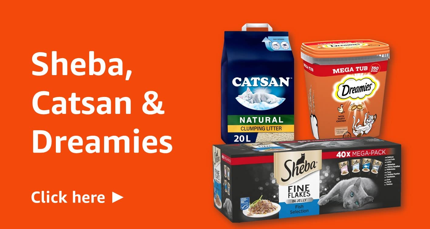 sheba, catsan & dreamies