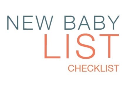 new baby checklist