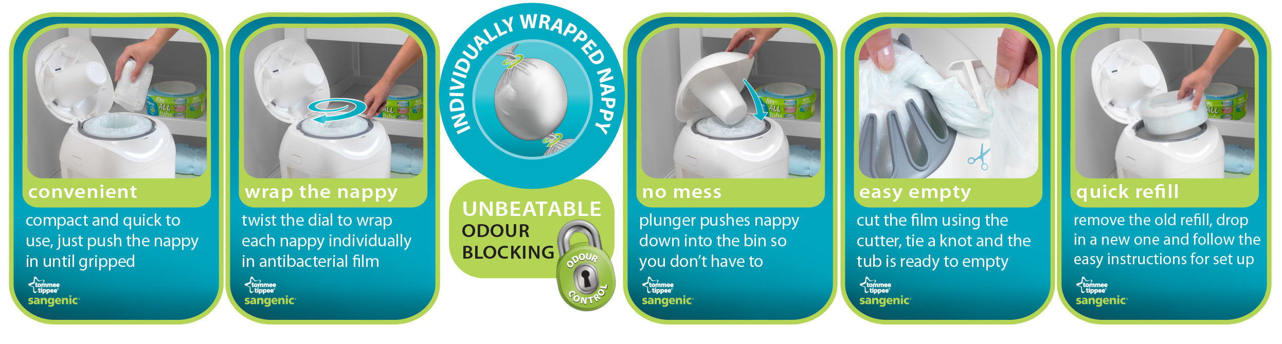 Tommee Tippee Sangenic Compatible Cassette Amazon.co.uk Baby