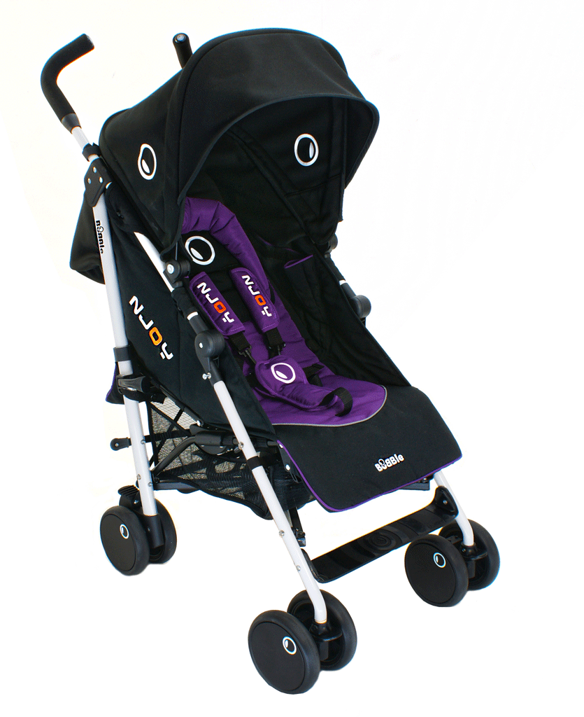 Petite Star Njoy Bubble Reversible Stroller (Black/ Purple) Amazon.co