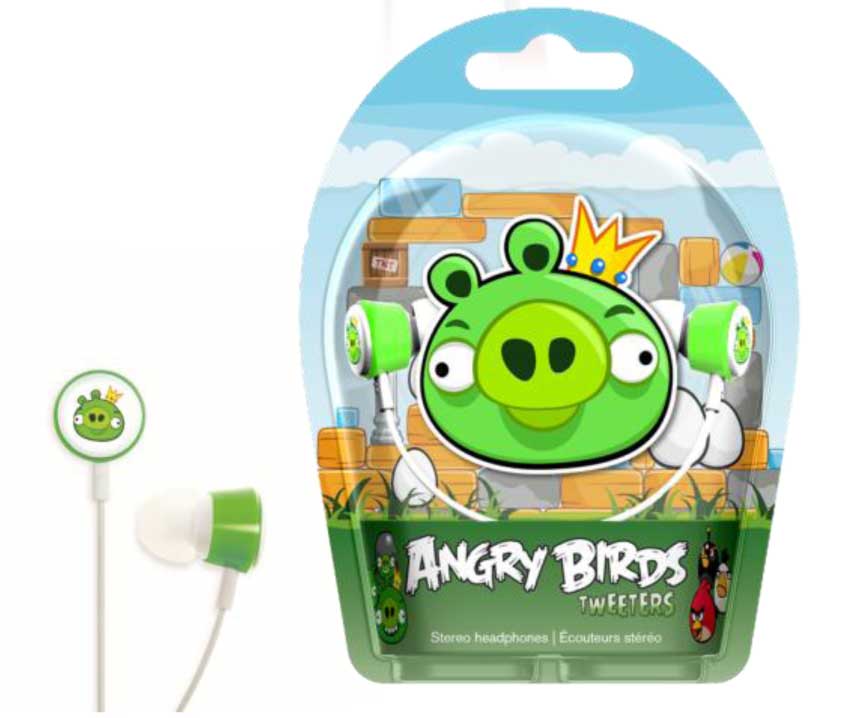 Écouteurs Intra-auriculaires Angry Birds Gear 4 – Neufs Et Super Fun !