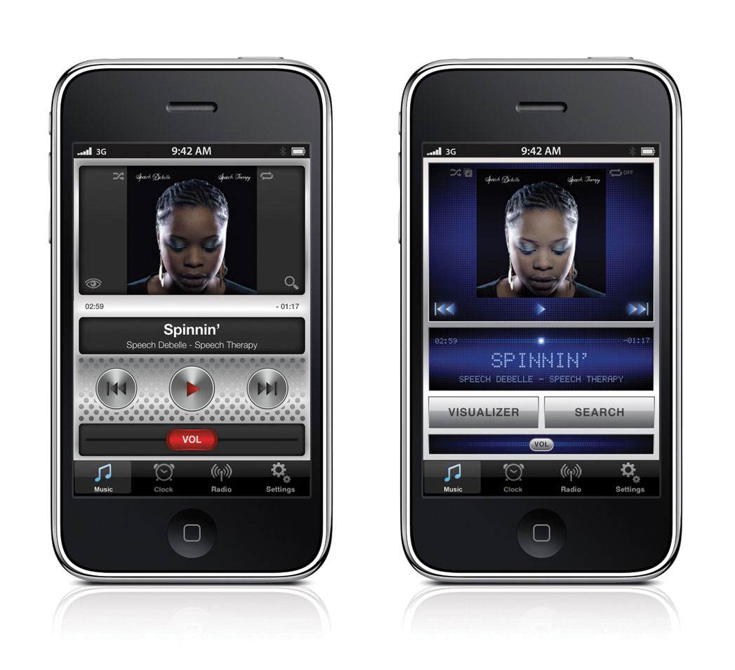 GEAR4 AlarmDock Halo AppEnhanced Clock Radio with Dock for iPod