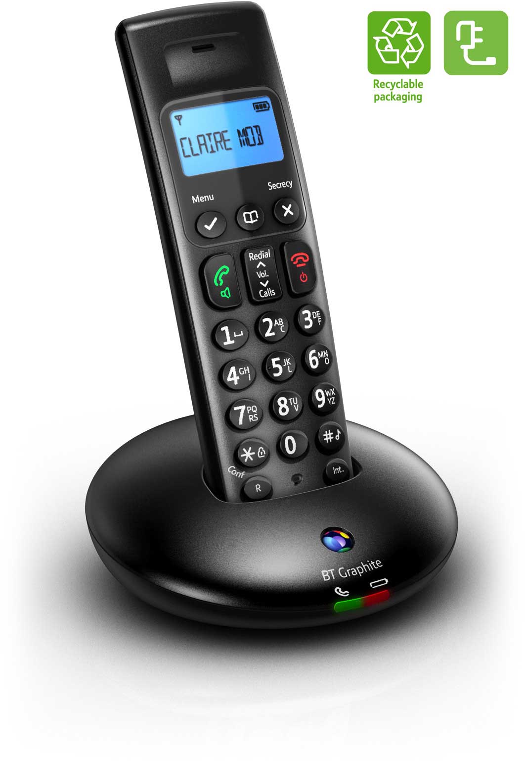 BT Graphite 2500 Trio DECT Digital Cordless Phone with Amazon.co.uk