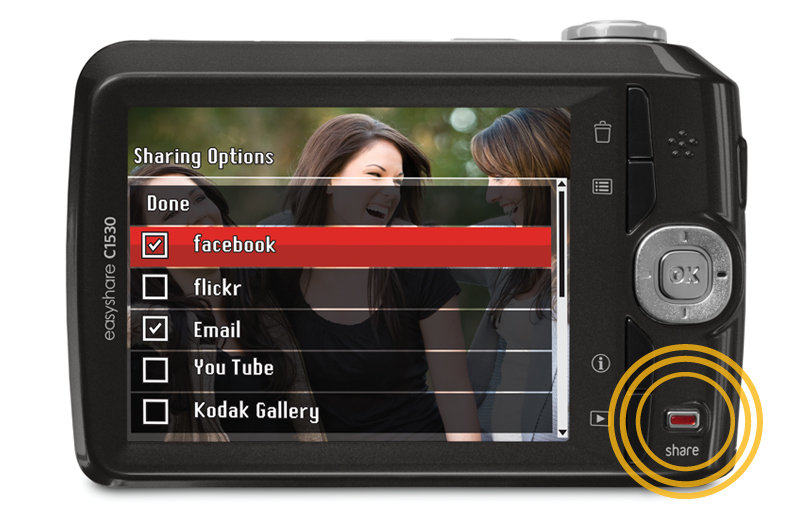 Kodak EasyShare C1530 Digital Still Camera Black (14MP, 3x Optical