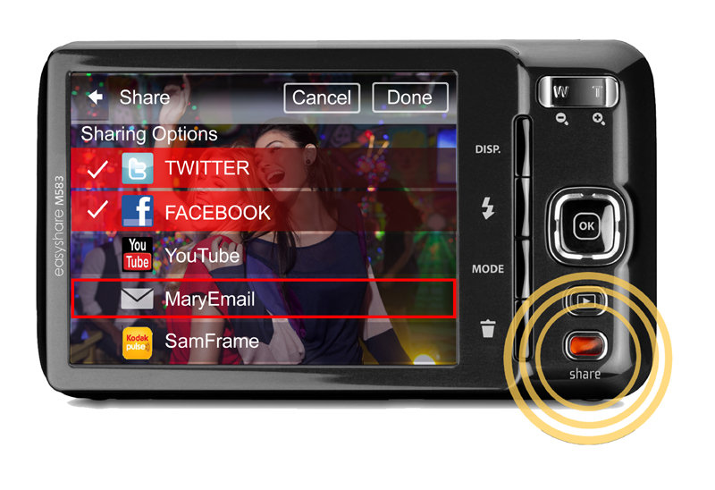Kodak EasyShare M583 Digital Still Camera Black (14MP, 8x Optical