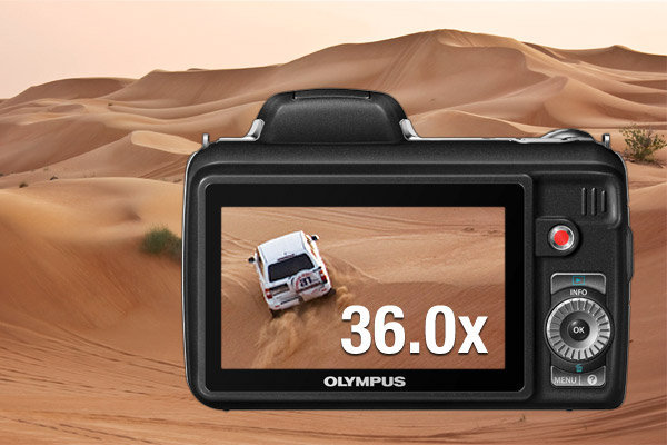 Olympus SP-810UZ Compact Digital Camera - Black (14.0MP, 3.0 inch