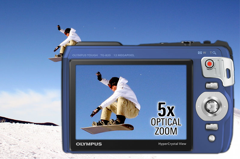 Olympus TG820 Rugged Digital Compact Camera Black Amazon.co.uk