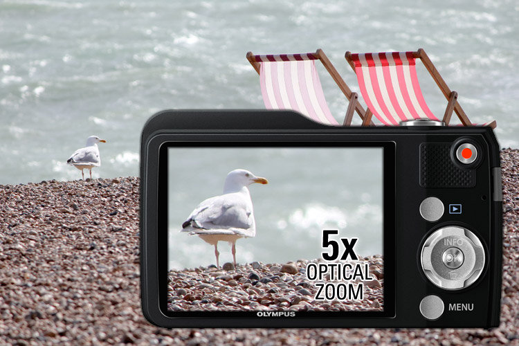 Olympus VG170 Digital Compact Camera Black (14MP, 5x Wide Optical