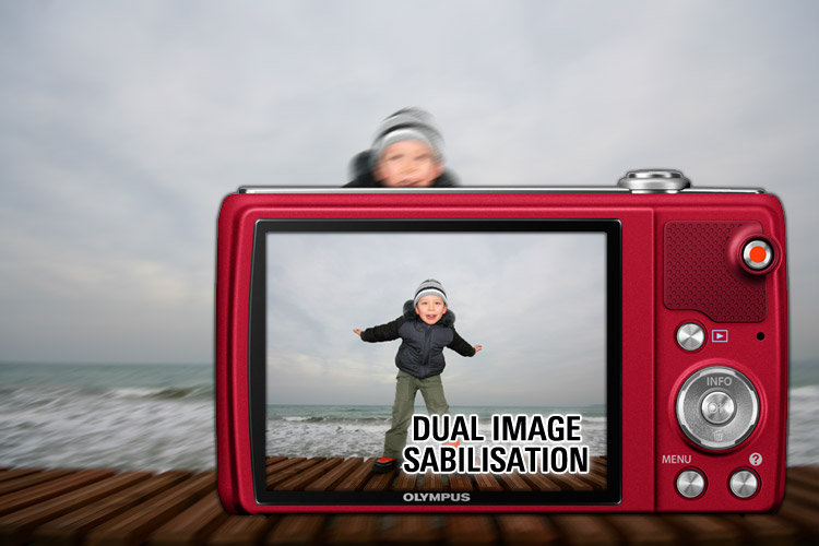 Olympus VR340 Digital Compact Camera Silver (16MP, 10x Super Wide