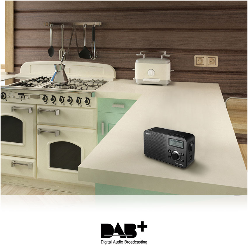 Sony XDRS60 DAB/DAB+/FM Compact Retro Style Digital Radio White