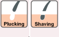 Plucking and Shaving Effect