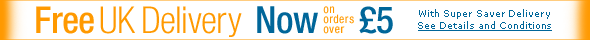 Now purchase only �5 of eligible items sold by Amazon.co.uk to receive FREE Super Saver Delivery