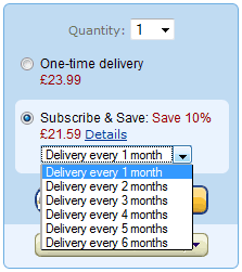 Choosing Subscribe & Save