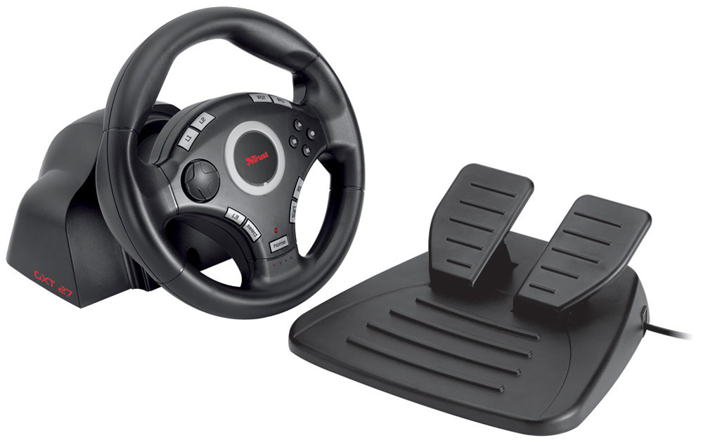 Trust GXT27 Force Vibration Steering Wheel (PS3/PS2/PC) Amazon.co.uk