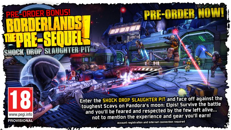borderlands pre order bonus