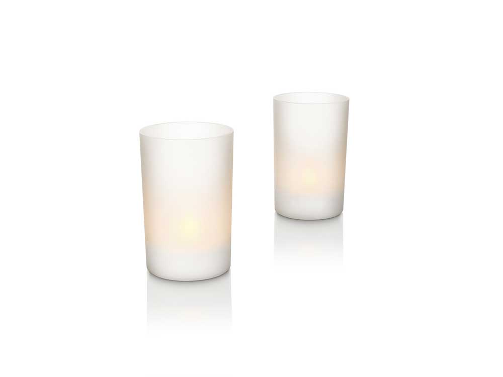 Philips Imageo 7007531PU Plastic Rechargeable Tea Light Set, 10cm Tall