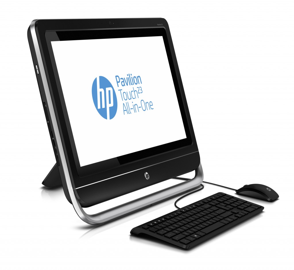 HP Pavilion TS 23f210ea AiO Desktop PC Bundle (Intel Pentium G2030