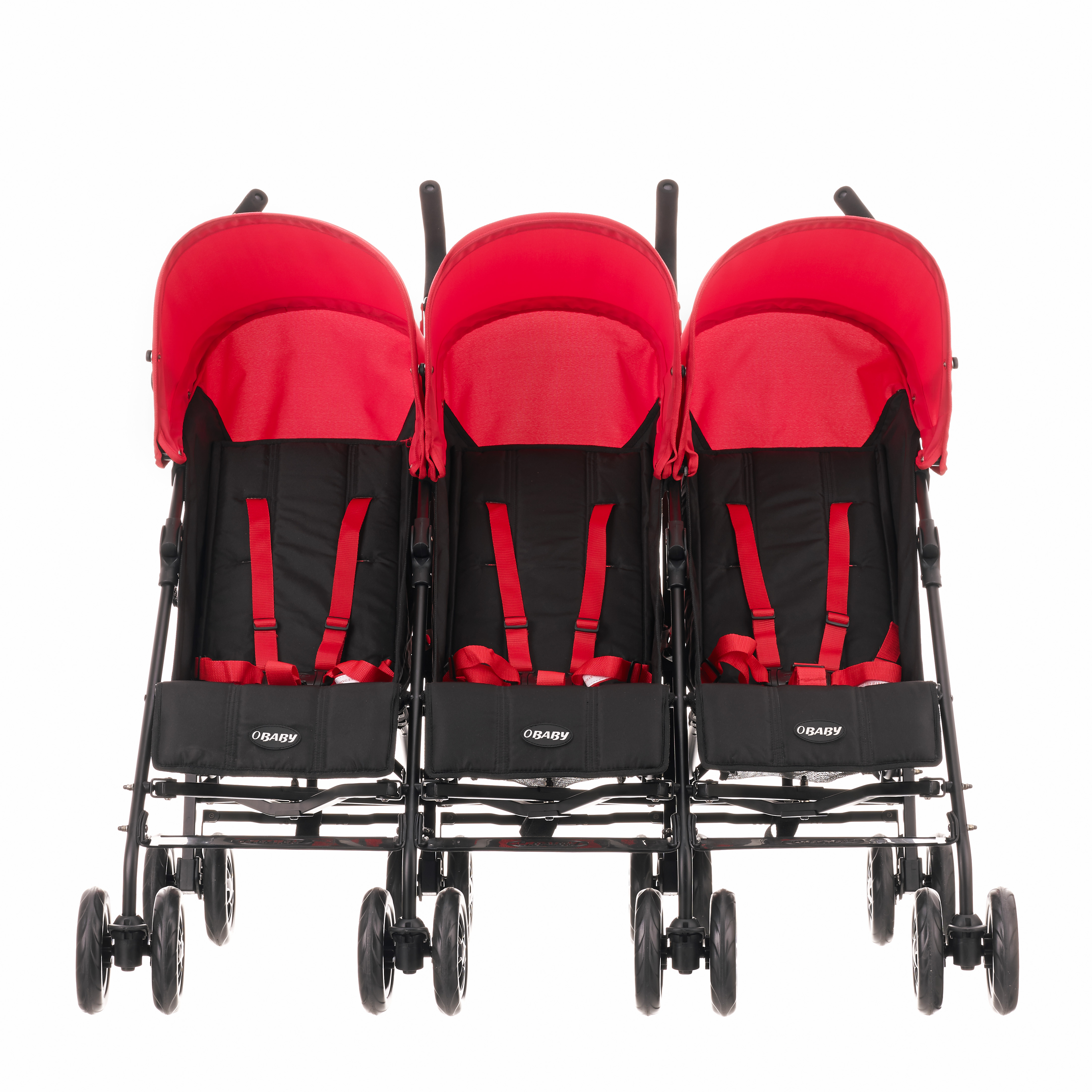 Obaby Mercury Triple Stroller (Black/Red) Amazon.co.uk Baby