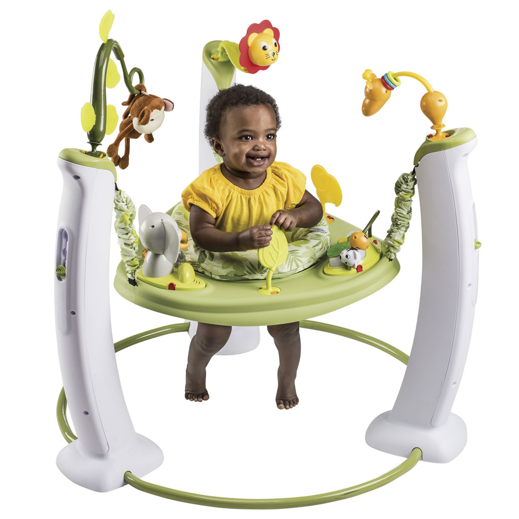 Baby Bouncer Chair Infant Exer Saucer Evenflo Safari Friends Activity