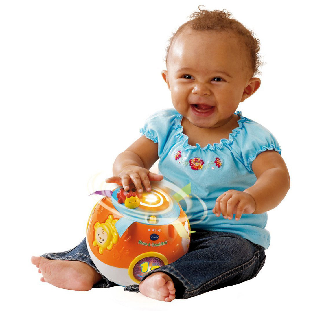 VTech Baby Crawl and Learn Lights Ball White and Pink Amazon.co.uk