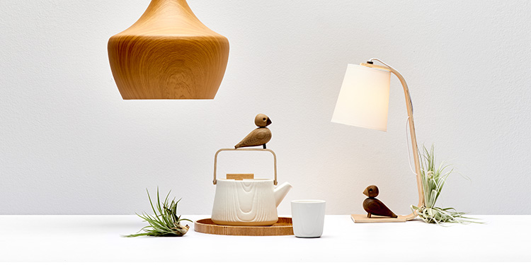 Natürliche Leuchten mit Holz &amp; Co.