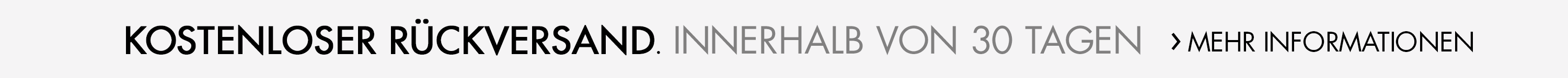 Kostenloser Rückversand