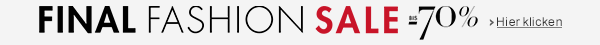 Final Fashion Sale bis -70% auf Bekleidung, Schuhe, Handtaschen und mehr