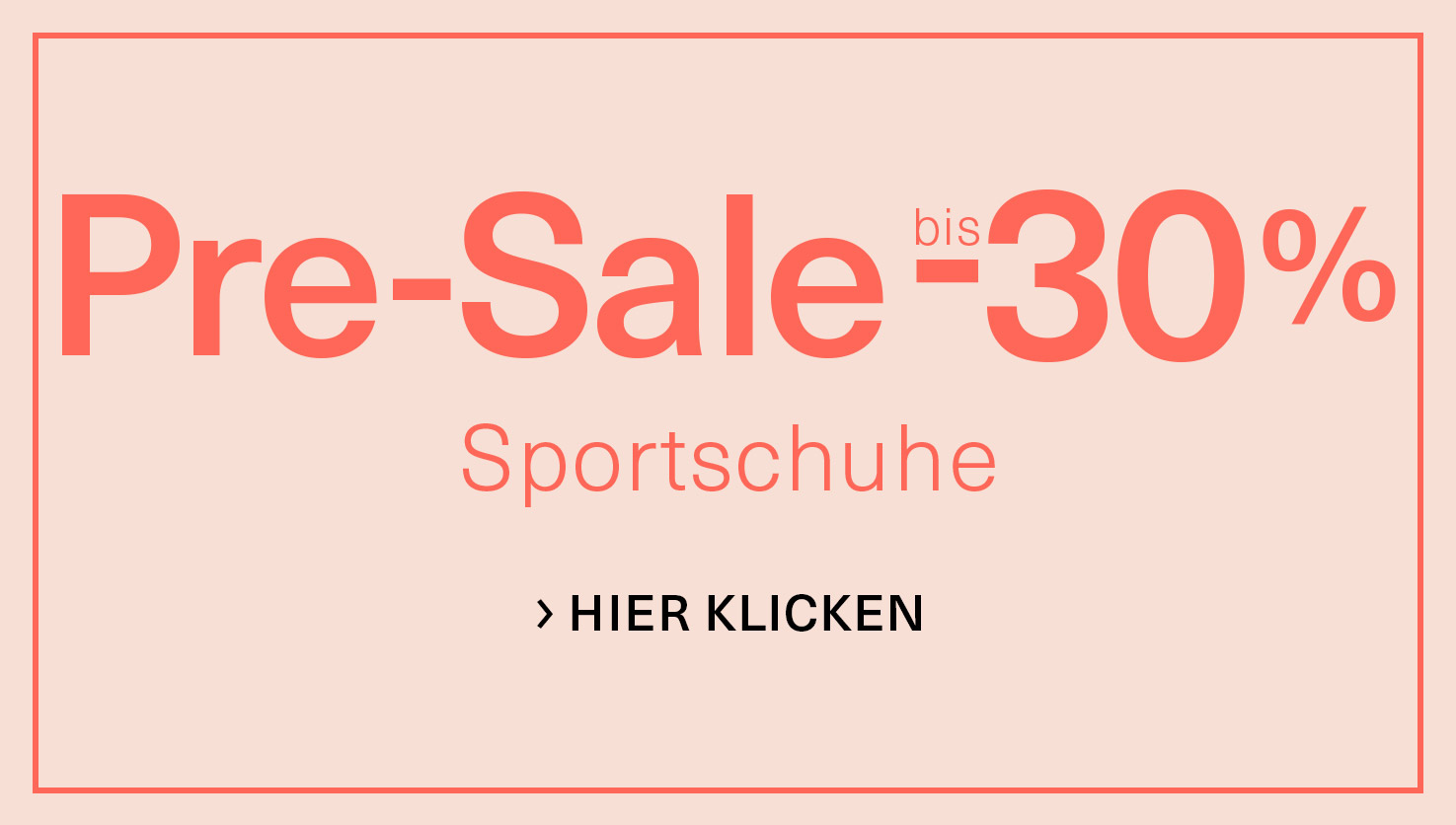 Pre-Sale: Bis -30% auf Sportschuhe