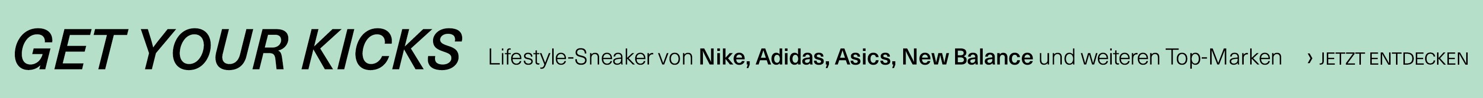 Lifestyle-Sneaker von adidas, Nike, New Balance, Asics, und weiteren Top-Marken