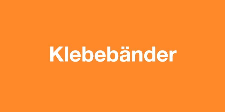 Klebebänder