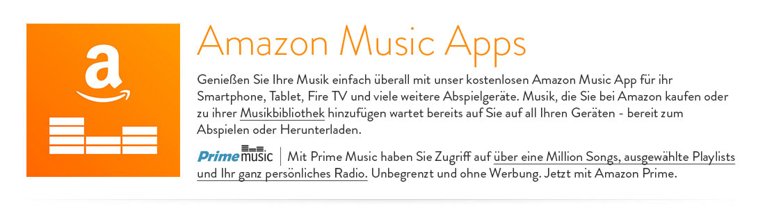 Genießen Sie Ihre Musik einfach überall mit unserer kostenlosen Amazon Music App