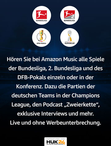 Bundesliga live bei Amazon Music