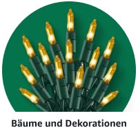 Bäume und Dekoration