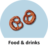 Foods and drinks. Assortment of Oktoberfest products (pretzels)